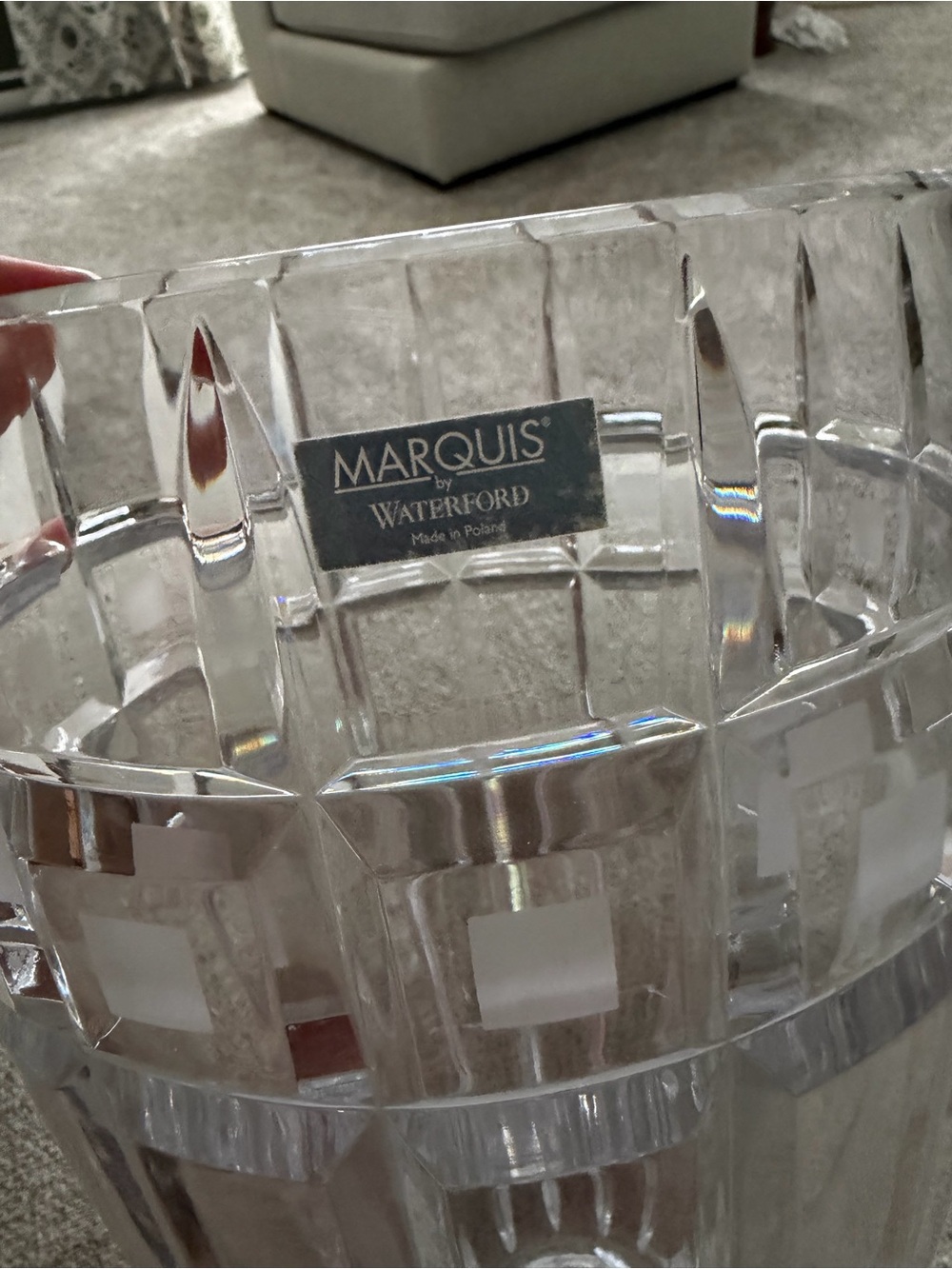 Marquis by Waterford Clear Crystal Vase - Elegant Clear Design